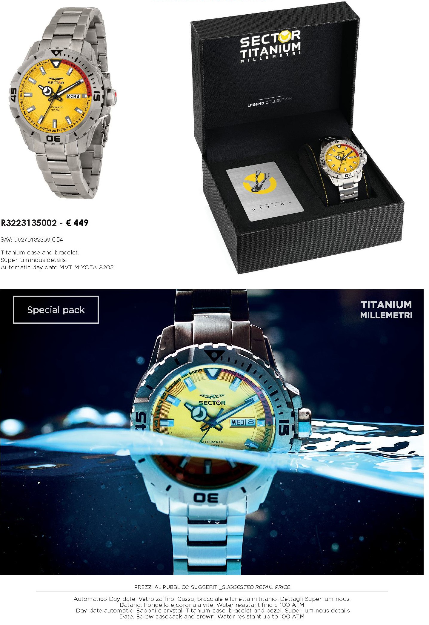 Orologio Sector Legend collection R3223135002