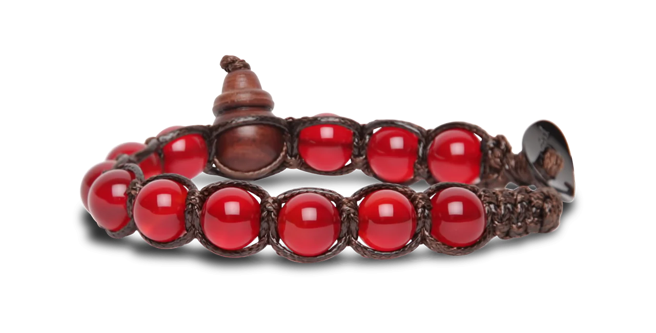 Bracciale Tamashii Agata rosso passione BHS900-124