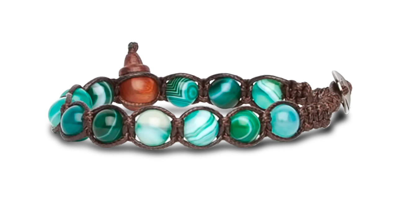 Bracciale Tamashii Agata Verde Persia BHS900-161